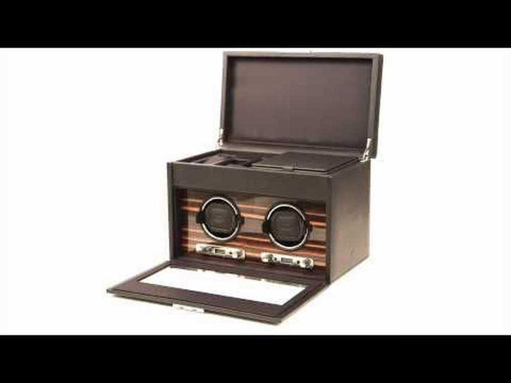 Roadster Double Watch Winder with Storage