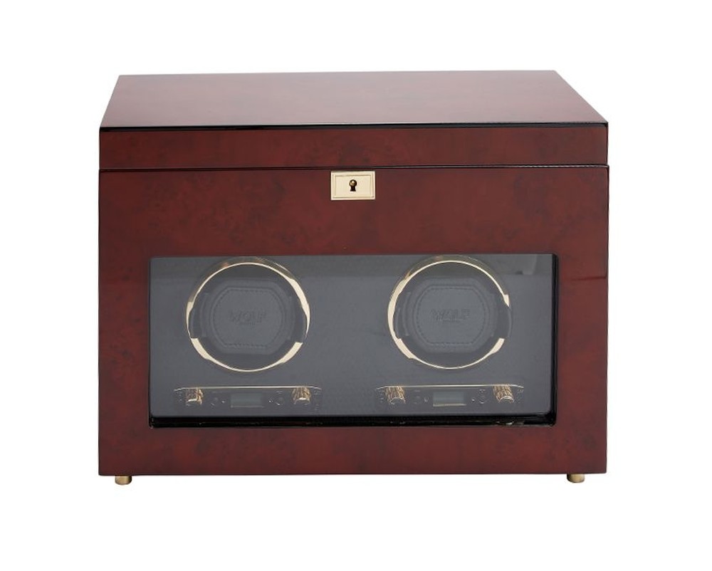 Savoy Double Watch Winder with Storage