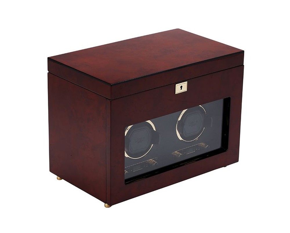 Savoy Double Watch Winder with Storage