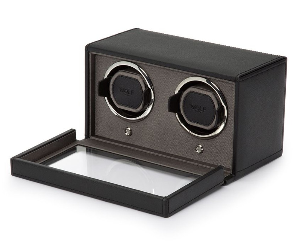 Cub Double Watch Winder with Cover