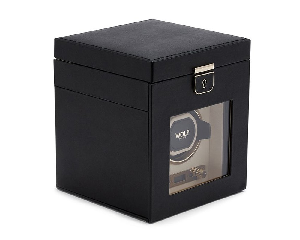 Palermo Single Watch Winder With Jewellery Storage