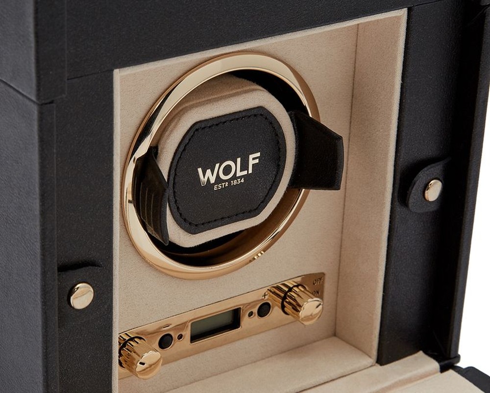 Palermo Single Watch Winder With Jewellery Storage