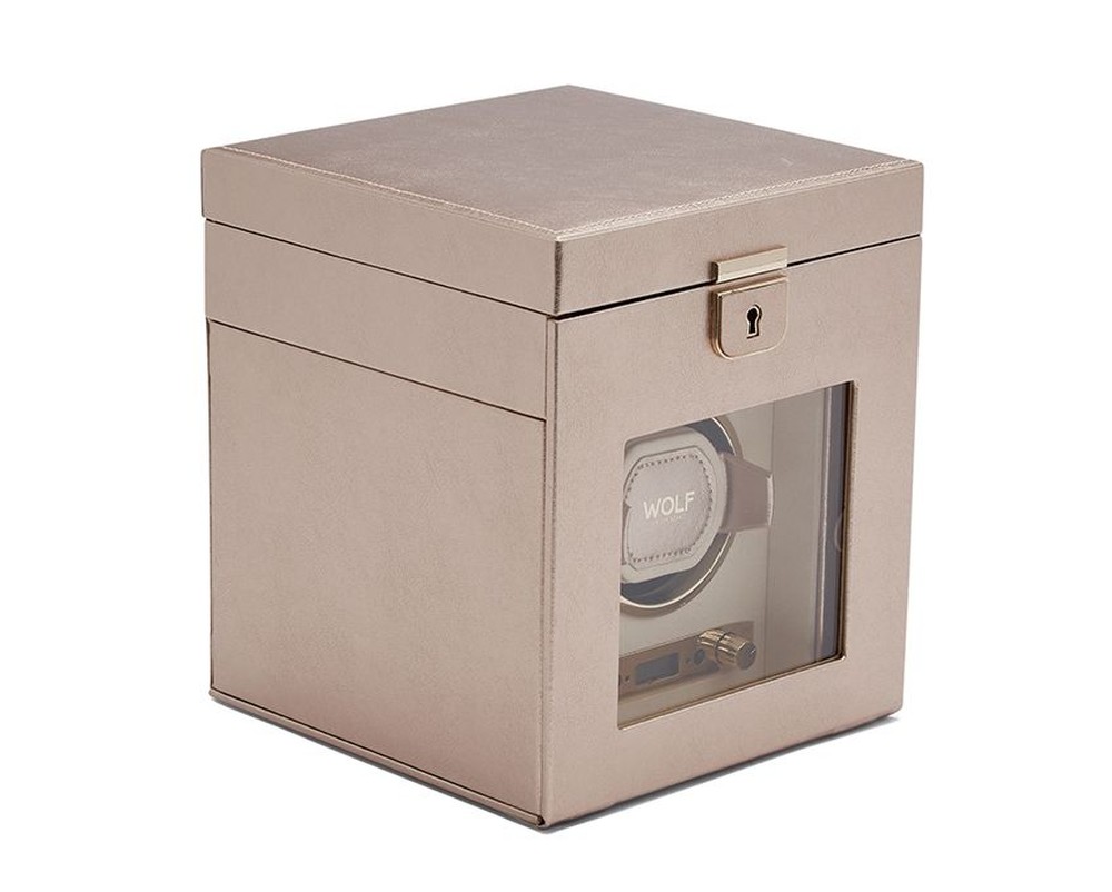 Palermo Single Watch Winder With Jewellery Storage