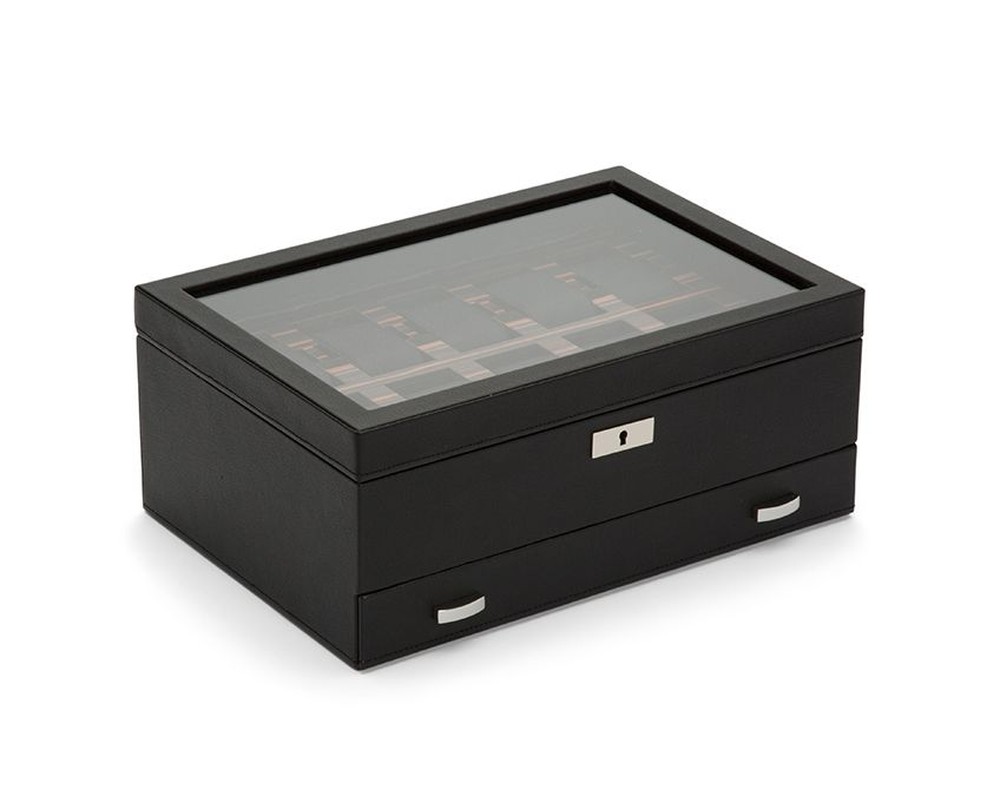 Roadster 10 Piece Watch Box with Drawer