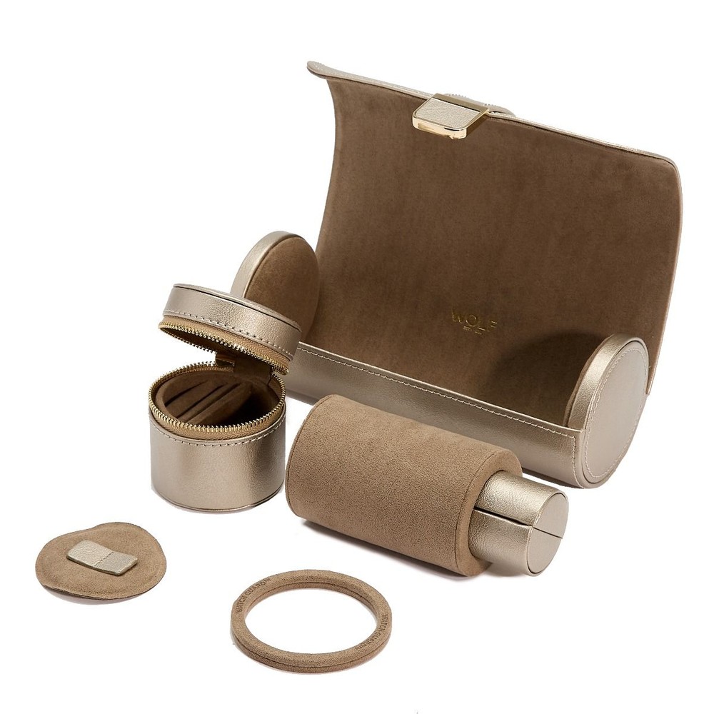 Palermo Double Watch Roll with Jewelry Pouch