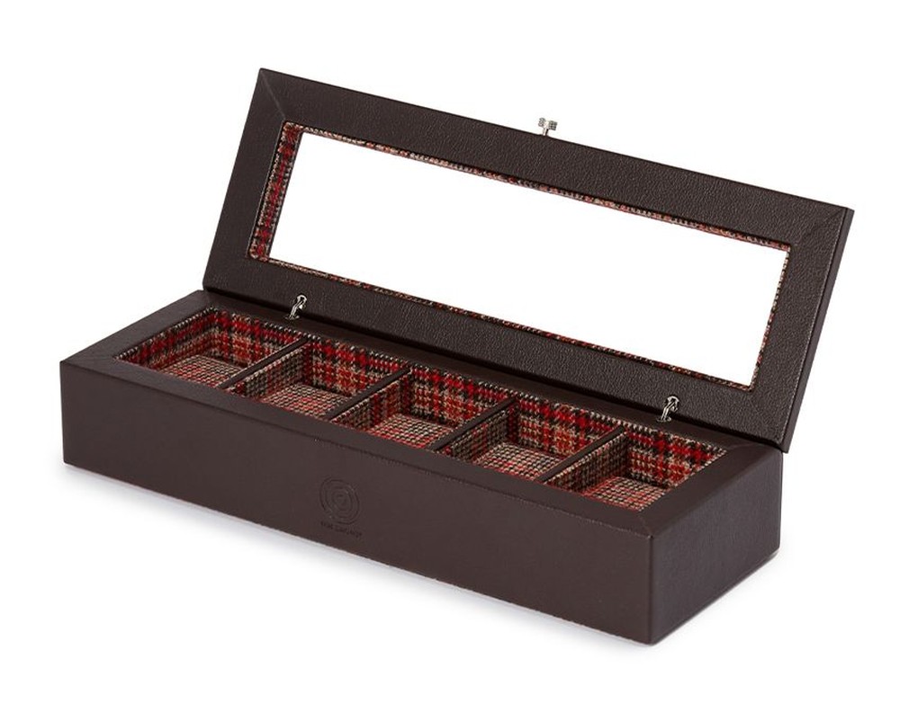 WM Brown 5 Piece Watch Box