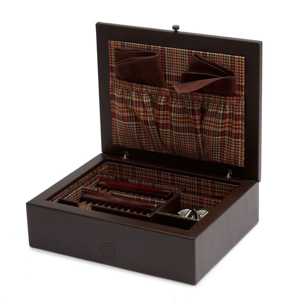 WM Brown Shoe Shine Case