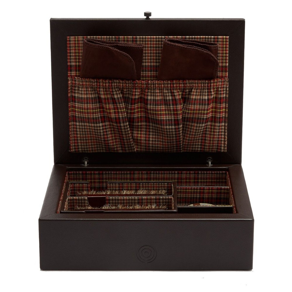 WM Brown Shoe Shine Case