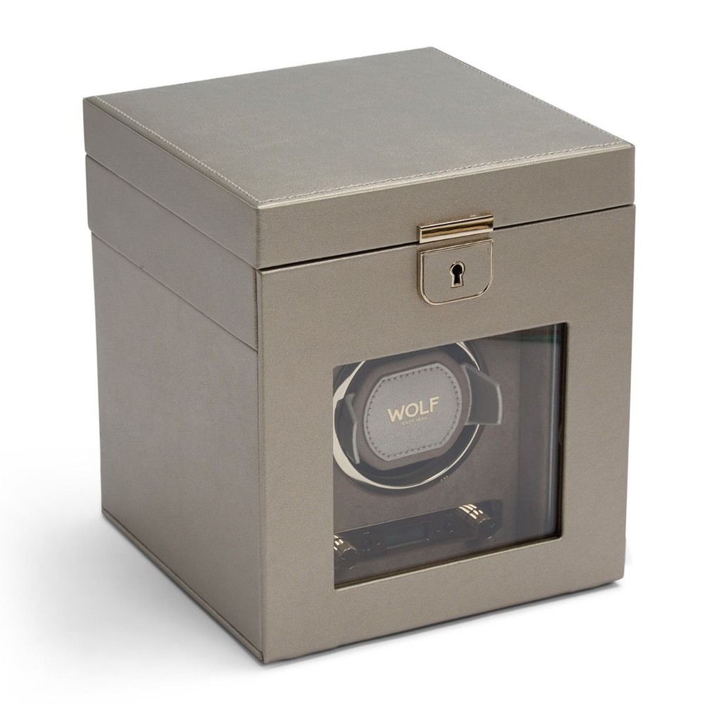 Palermo Single Watch Winder With Jewellery Storage