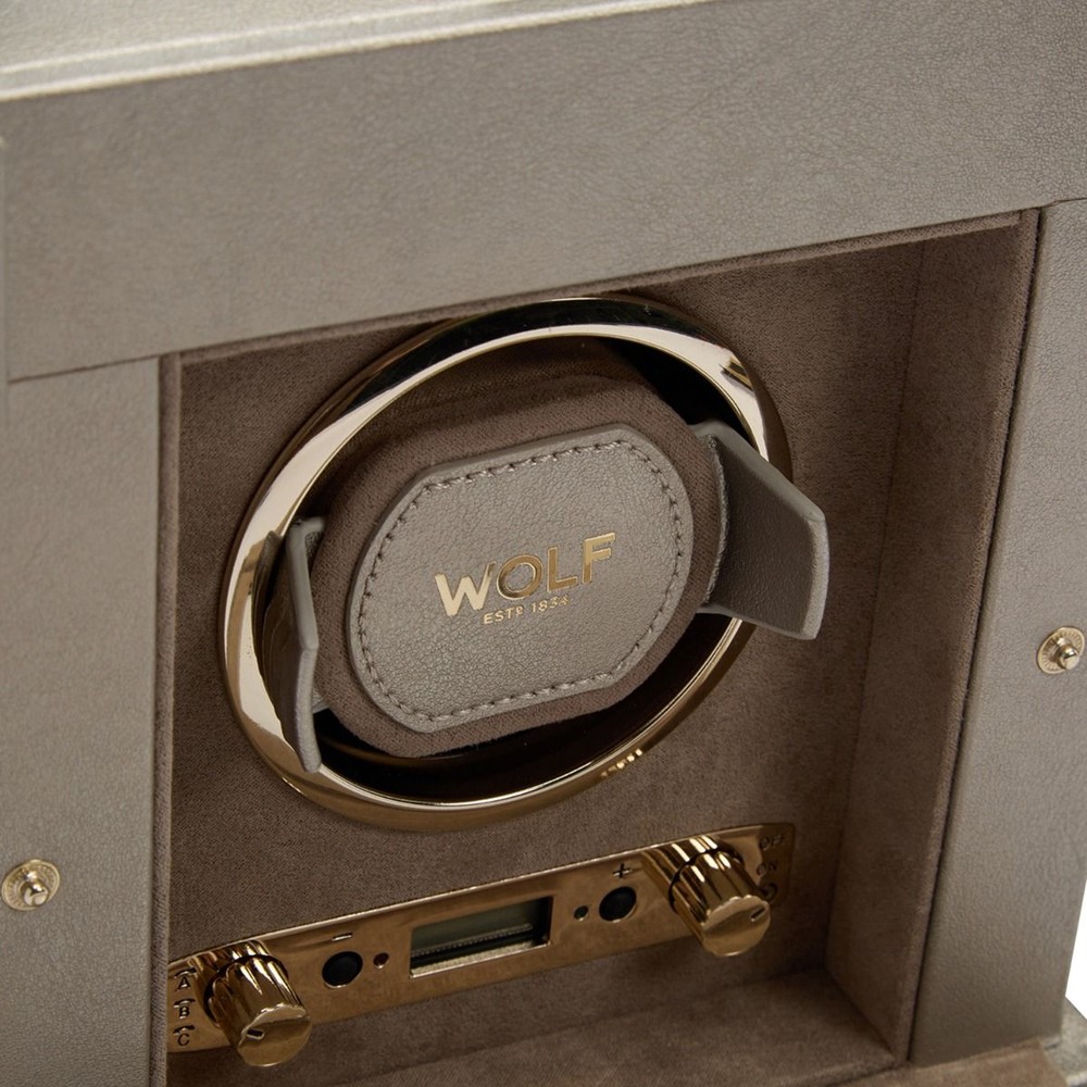 Palermo Single Watch Winder With Jewellery Storage