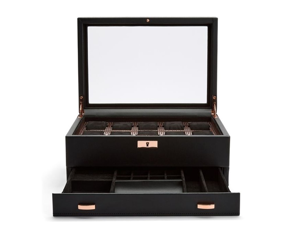 Axis 10 Piece Watch Box with Drawer