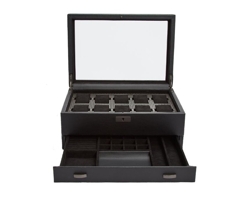 Axis 10 Piece Watch Box with Drawer