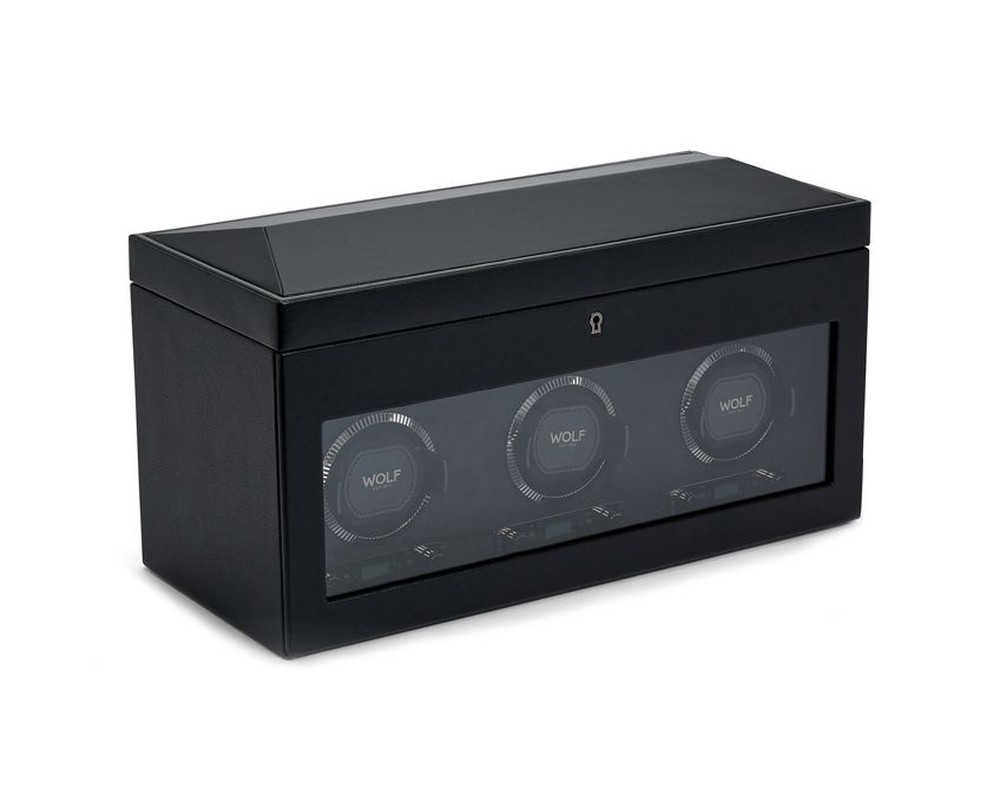 British Racing Triple Watch Winder with Storage