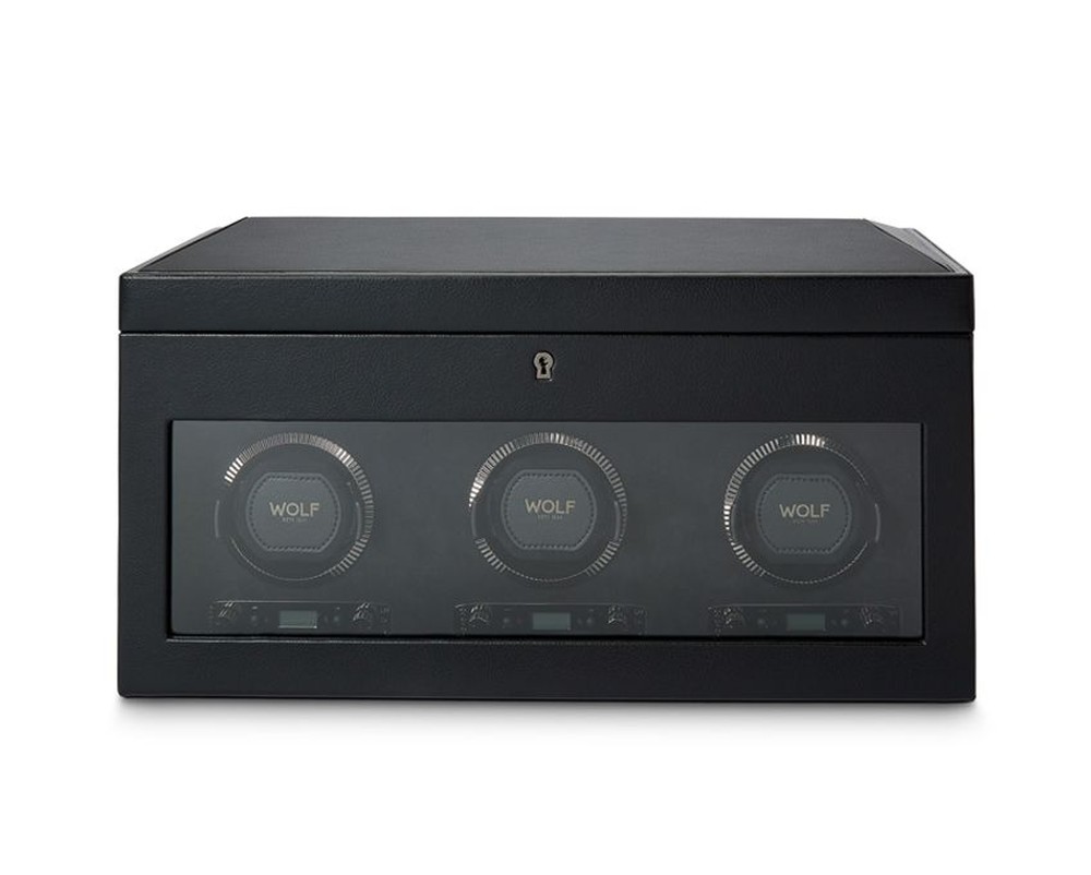 British Racing Triple Watch Winder with Storage