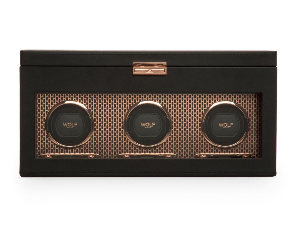 Axis Triple Watch Winder With Storage