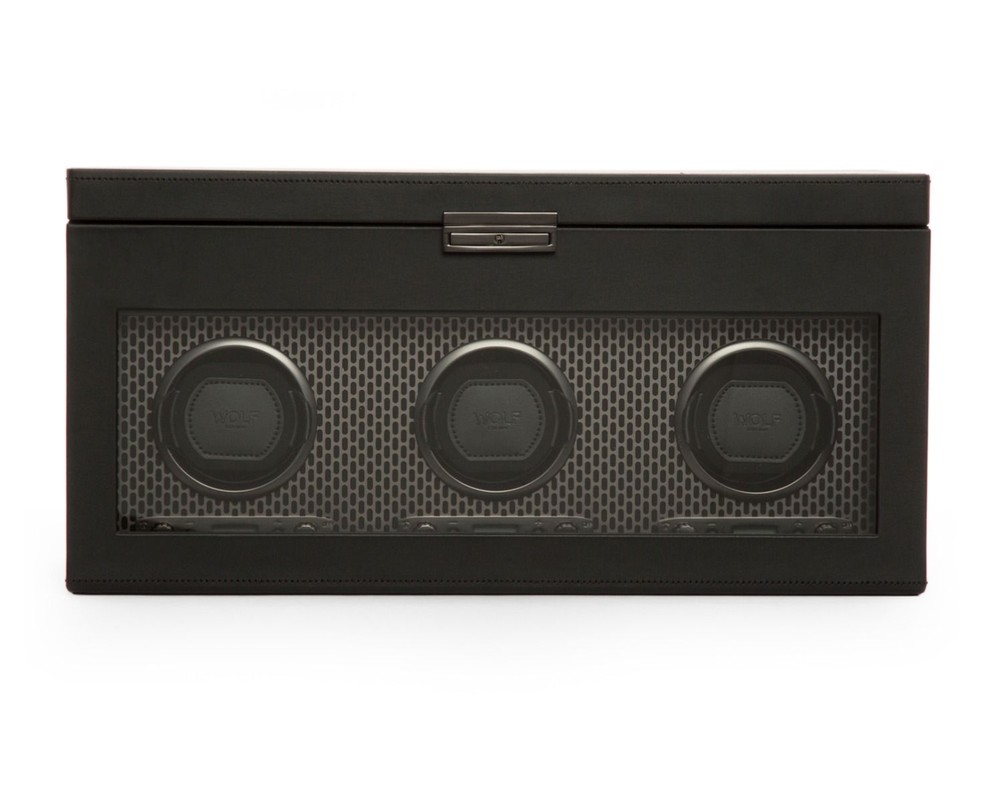 Axis Triple Watch Winder With Storage