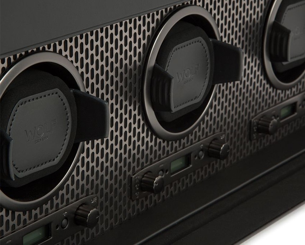 Axis Triple Watch Winder With Storage
