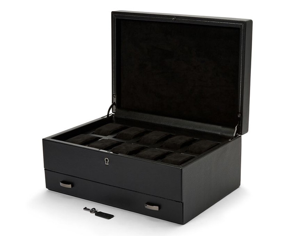 British Racing 10 Piece Watch Box with Storage