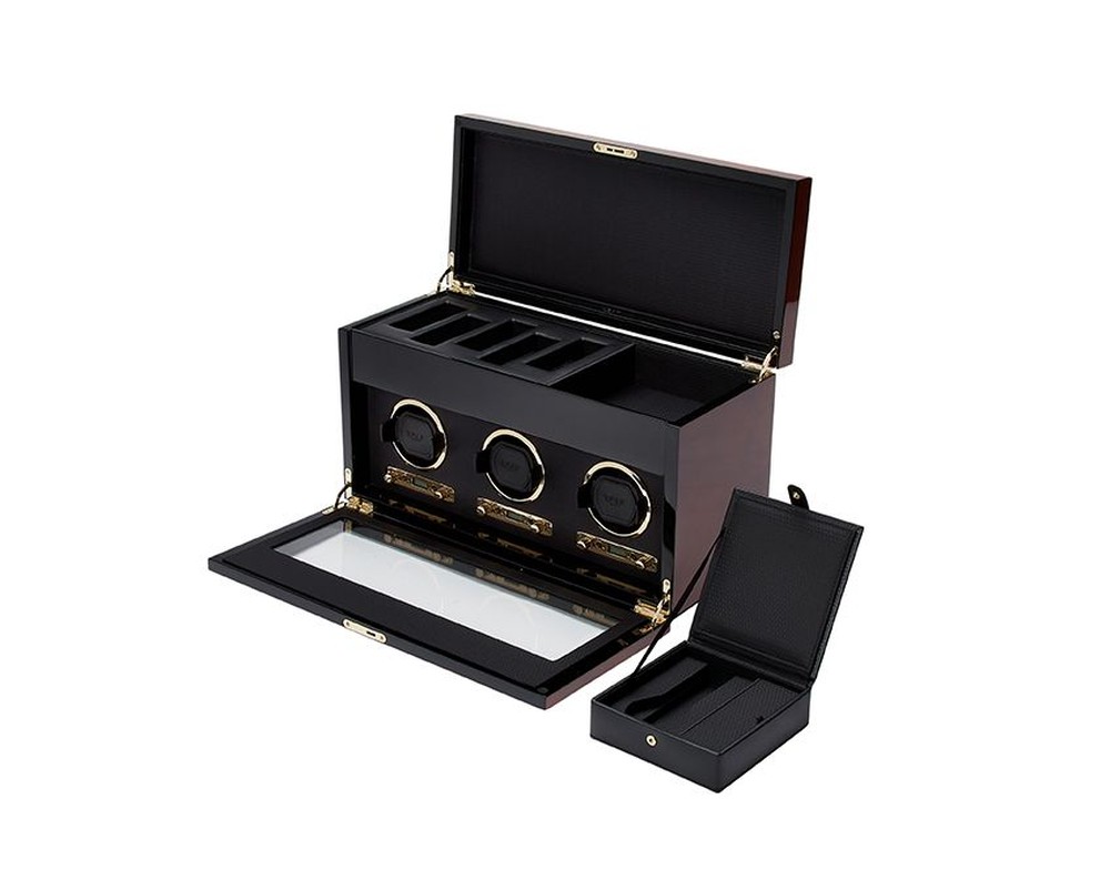 Savoy Triple Watch Winder with Storage