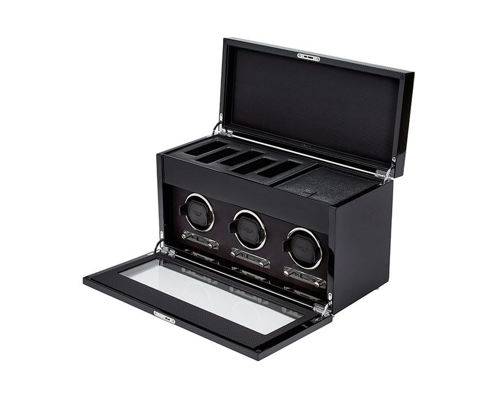 Savoy Triple Watch Winder with Storage