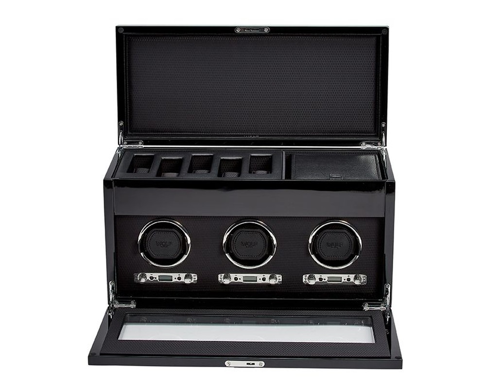 Savoy Triple Watch Winder with Storage