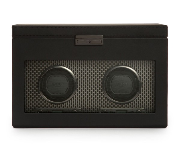 Axis Double Watch Winder With Storage