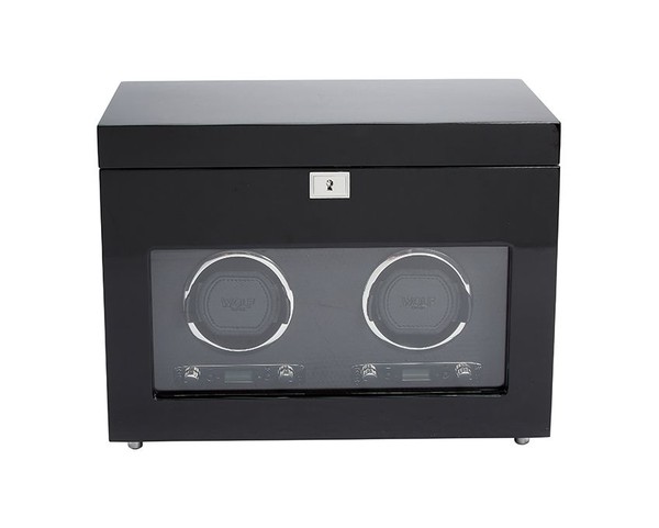 Savoy Double Watch Winder with Storage