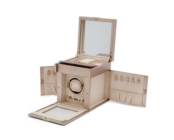 Palermo Single Watch Winder With Jewellery Storage