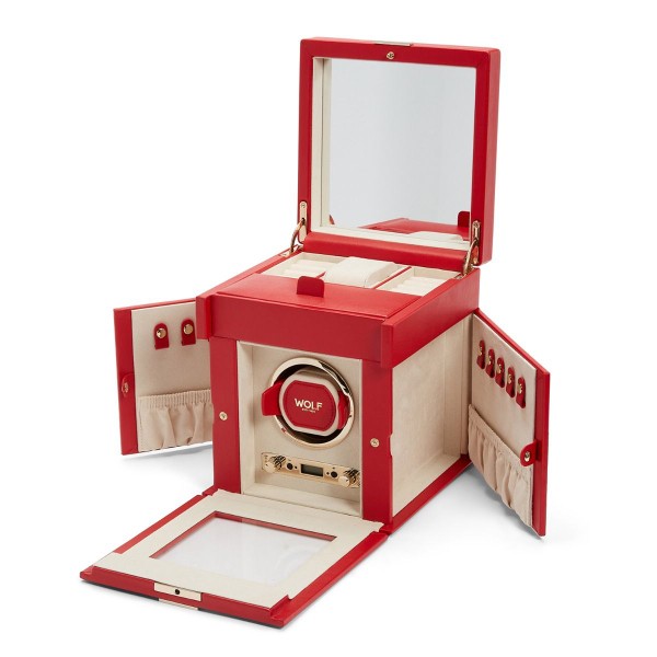 Palermo Single Watch Winder With Jewellery Storage