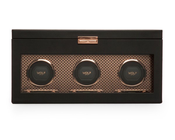 Axis Triple Watch Winder With Storage