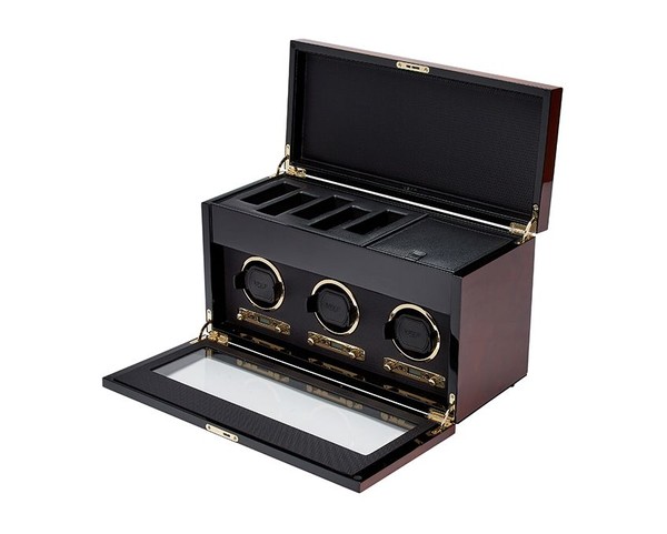 Savoy Triple Watch Winder with Storage